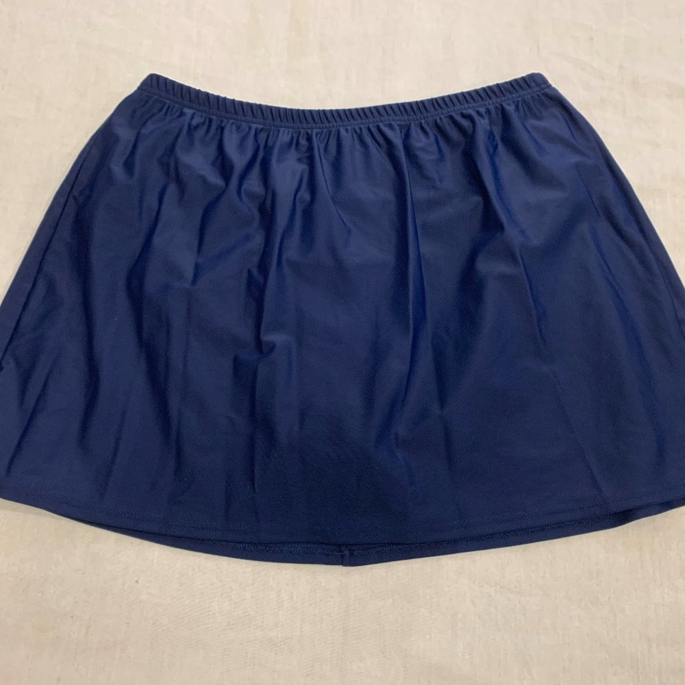 🦚🦚🦚 CHRISTINA WOMENS SWIM SKIRT SKORT WITH BUILT BIKINI SIZE L 🦚🦚🦚